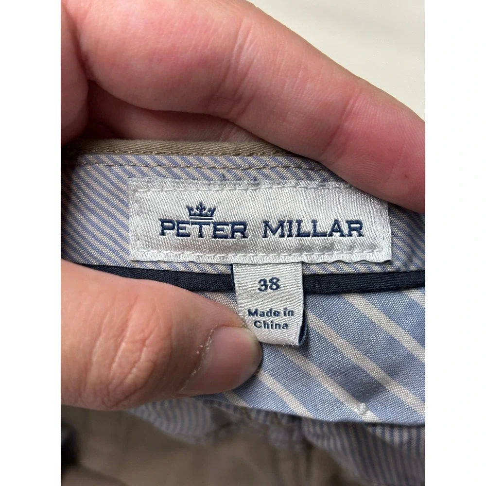 Peter Millar Mens 38X30 Peter Millar Ultimate Sateen‎ 5-Pocket Pant ME0B39 Tan